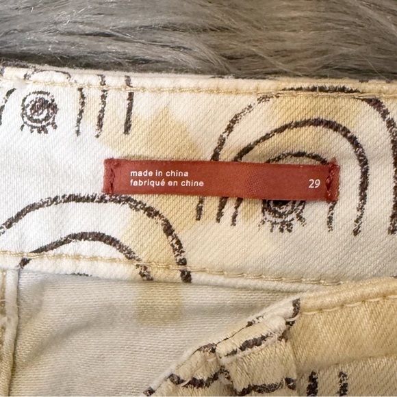 Anthropologie Hannah Leathers Pilcro Dolphin Rainbow Print Denim Shorts Sz 29 - Picture 5 of 11